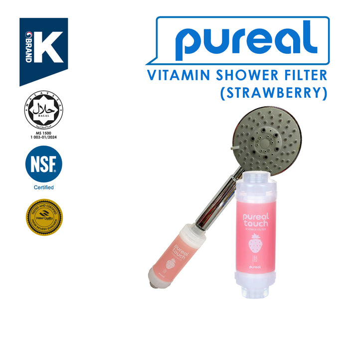 Pureal Vitamin Shower Filter Remove Chlorine/ Help with Skin Problem/ Moisture Skin