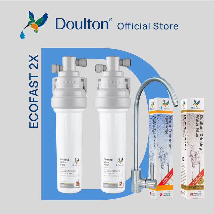 [Free Installation] Doulton® 2X QT Ecofast FRC (9B04) BTU (2501) Fluoride Reduction + Biotect Ultra Water Filter Purifier System - SHOPNSAVE