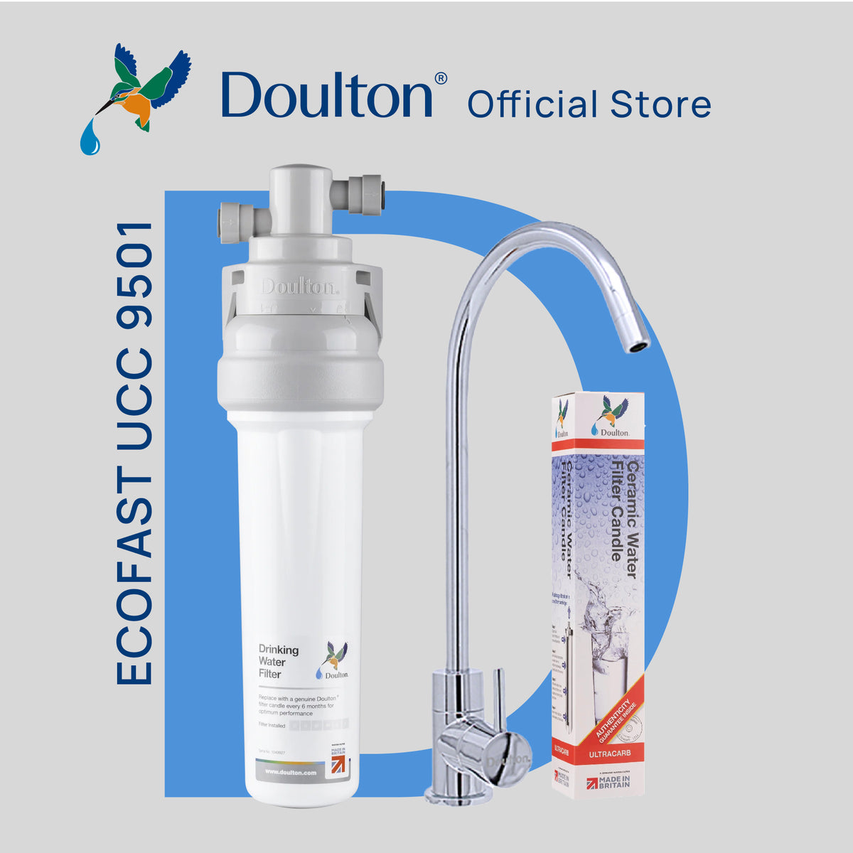 [Free Installation] Doulton® QT Ecofast UCC (9501) Ultracarb Water Fil ...