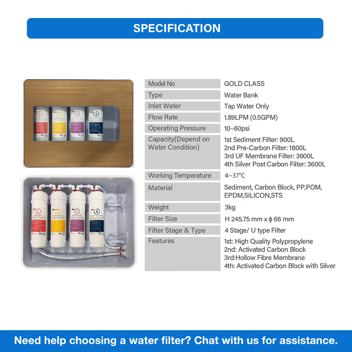(JAKIM HALAL) Pureal Nano Alkaline Water Bank with Instant Hot Tap