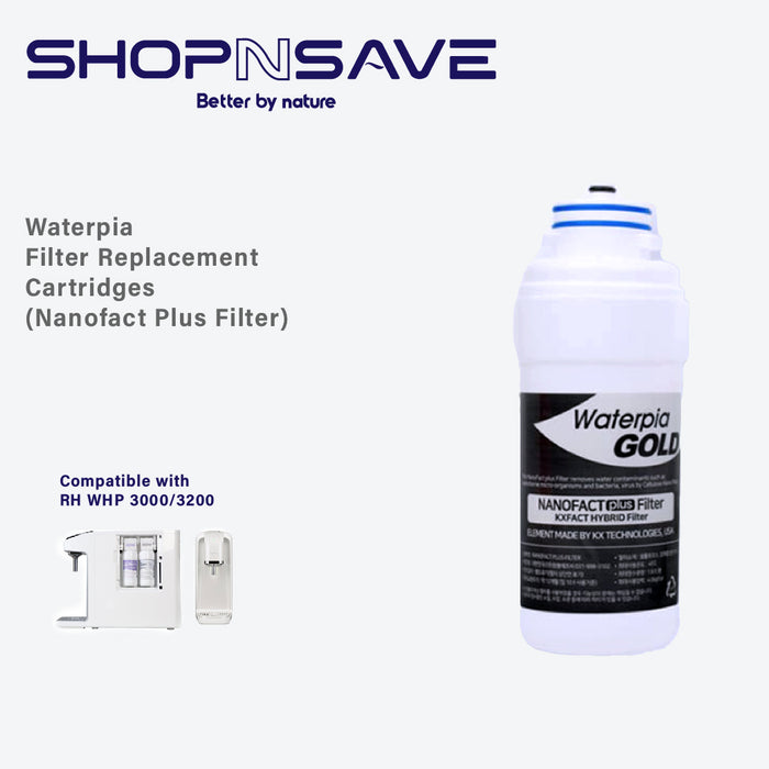 Waterpia Ruhens V Series Easy-Change Water Filters: Self-Replacement Cartridges WHP3000/3200 - Your Solution for Clean