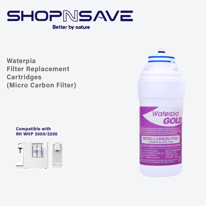 Waterpia Ruhens V Series Easy-Change Water Filters: Self-Replacement Cartridges WHP3000/3200 - Your Solution for Clean