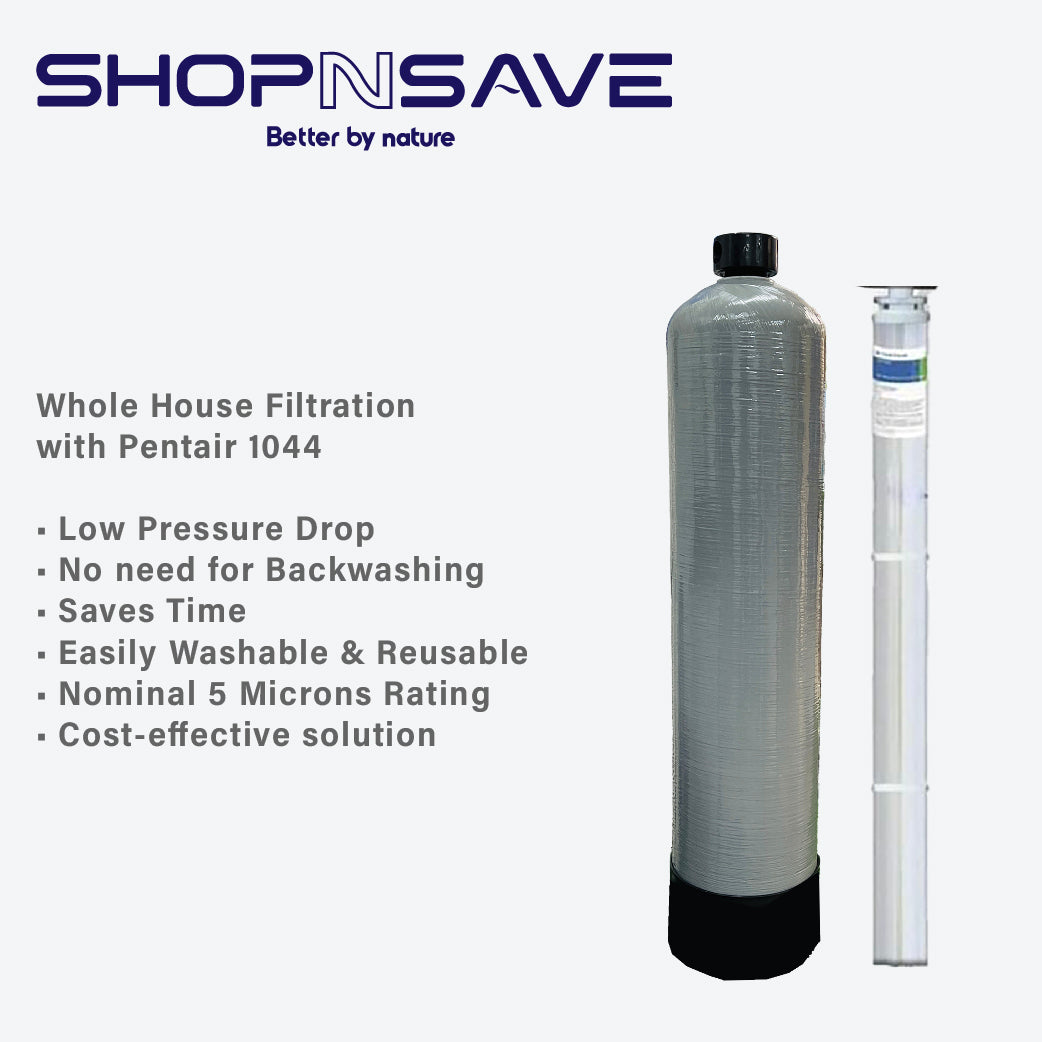 Pleated PP By Pentair 1044 wholehouse filtration system — SHOPNSAVE ...