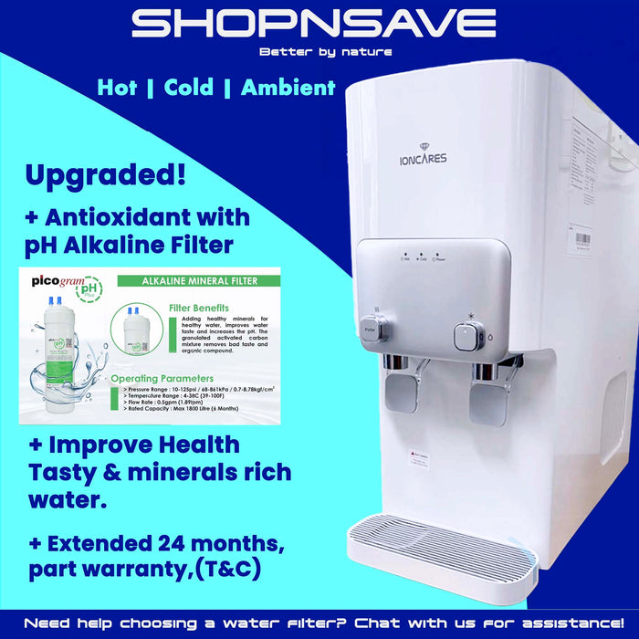 Ioncares Su Jeong! Hot / Warm / Cold Water Purifier *FREE upgraded with Antioxidant pH Alkaline Filter