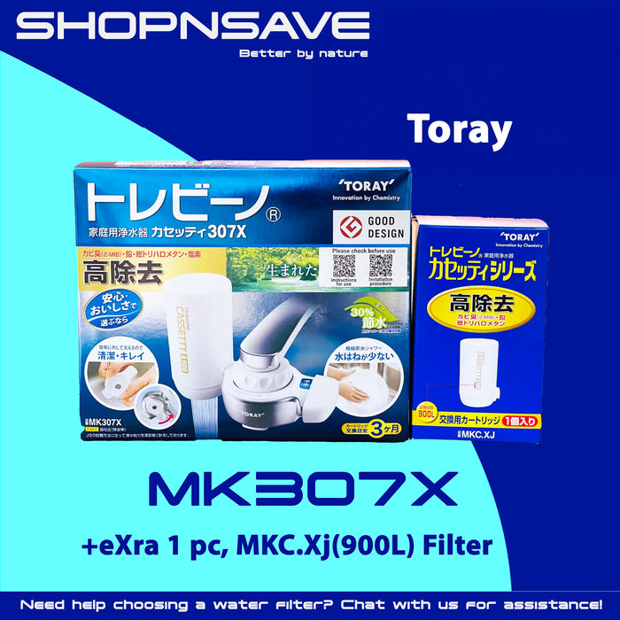 Torayvino Toray MK307X Experience Purity with Every Drop: The Torayvino MK307X-X Faucet Mount Water Purifier Set