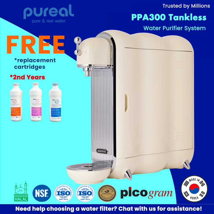 Pureal  PPA300 *Ultra Slim Premium Drinking Water Purifier System *FREE 3 Filters | FREE Installation | KL | Selangor | Penang | Johor