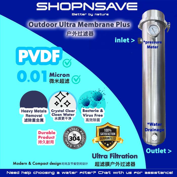 (FREE Installation) Pureal PPA100 & Hybrid Home Water Purifier + Advanced Wholehouse Ultra Membrane PLUS Filtration System - Featuring PVDF Technology with 0.01 Micron Superior Clarity Rating