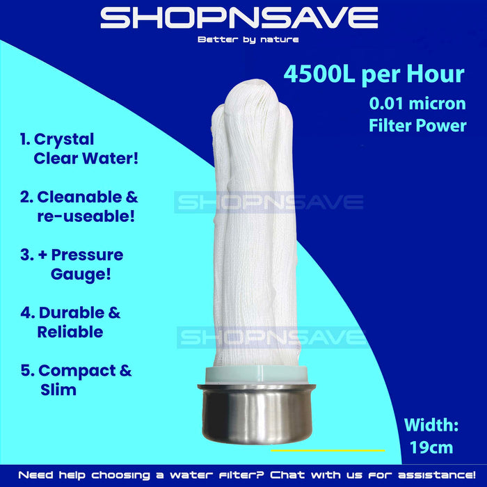 (FREE Installation) Pureal PPA100 & Hybrid Home Water Purifier + Advanced Wholehouse Ultra Membrane PLUS Filtration System - Featuring PVDF Technology with 0.01 Micron Superior Clarity Rating