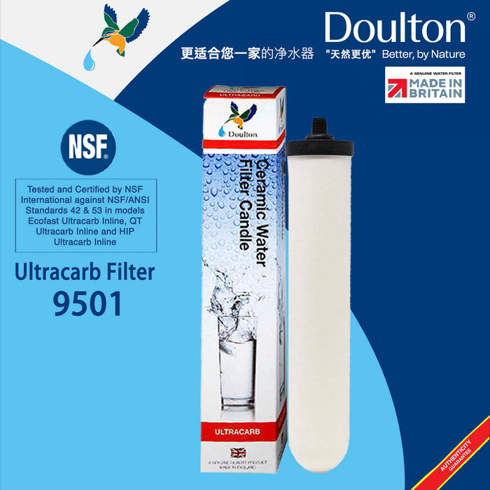 Experience the Purity Revolution: Doulton HIP Ultracarb (NSF) Certified Inline Undersink Filtration - Pure Water, Simplified System *Shipping only