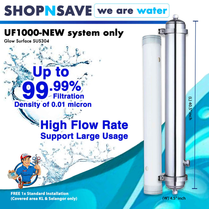 UF1000-NEW Ultra Filtration Whole House Water Filters System