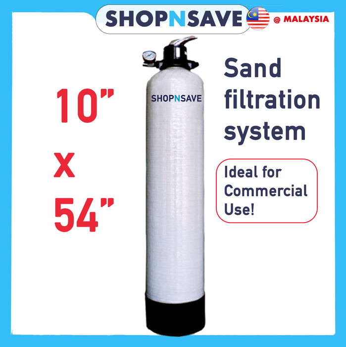 [FREE INSTALLATION] SS 1054 FRP (10' X 54') - Outdoor Master Filter/Outdoor Water Filter