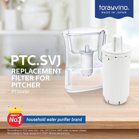 TORAY PT304VSV Pitcher Water Purifier 2L built-in 1 cartridge