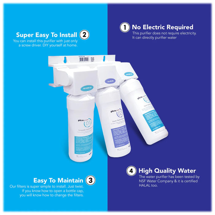 Pureal PPU200 Undercounter Water Purifier System