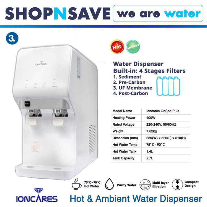 Ioncares Onsoo Plus Hot & Ambient Water Purifier