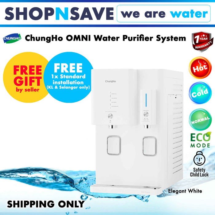 ChungHo Water Purifier OMNI (WHITE) Hot Cold Ambient Water Dispenser