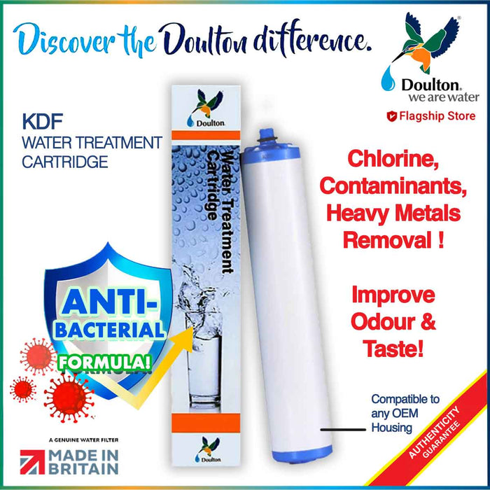 KDF Water Treatment Cartridge for Heavy Metals Removal & Antibacterials Formula