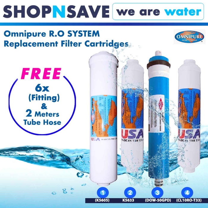 RO water system Replacement cartridges, compatible to all conventional water system