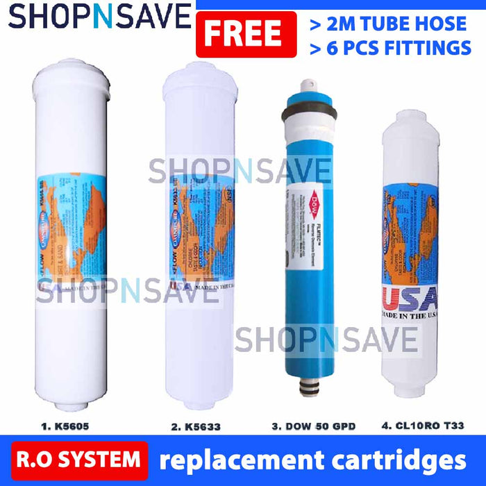 RO water system Replacement cartridges, compatible to all conventional water system