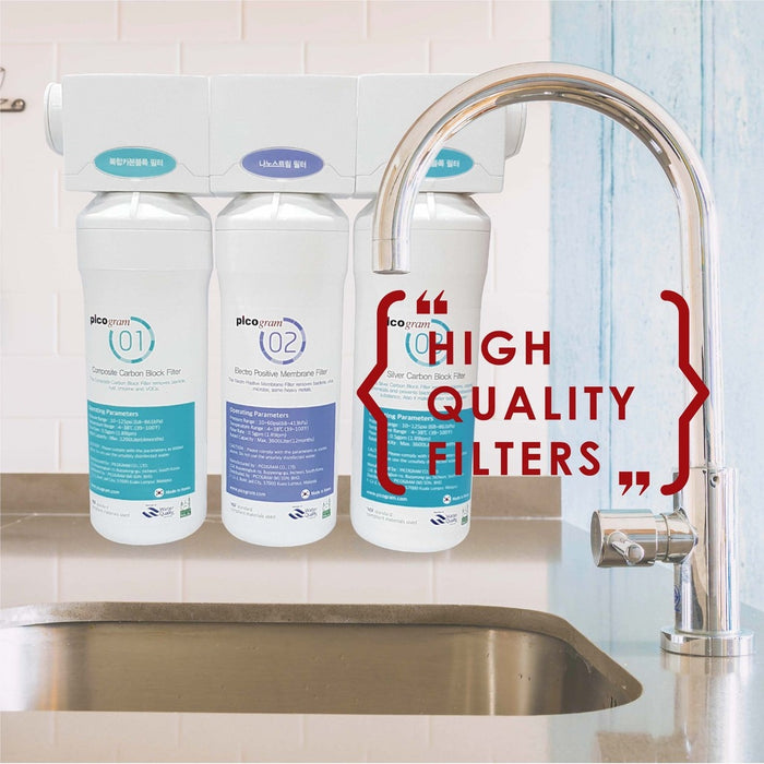 (JAKIM HALAL) Pureal PPU200 UnderSink Water Purifier | Removal for Chemicals, Heavy Metals & Virus