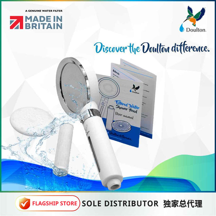 Doulton Filtered Water Shower Head, dechlorination & particles reduction