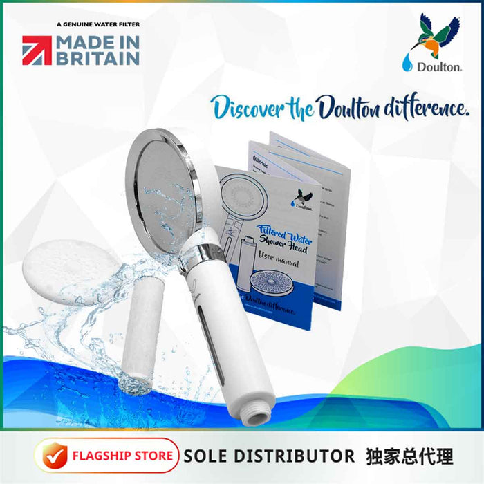 Doulton Filtered Water Shower Head, dechlorination & particles reduction