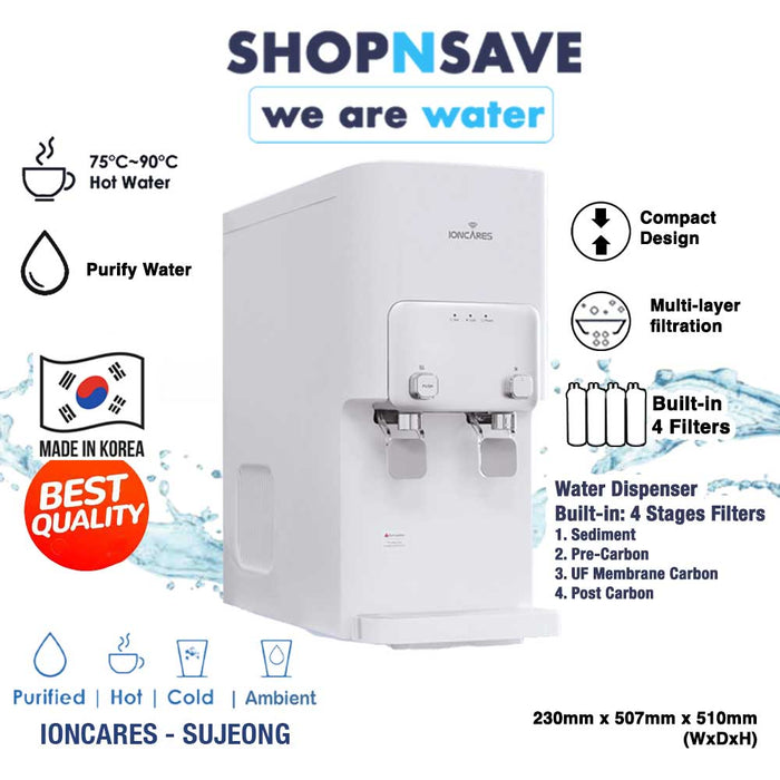 Ioncares Su Jeong! Hot / Warm / Cold Water Purifier *FREE upgraded with Antioxidant pH Alkaline Filter