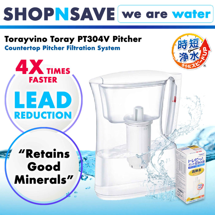 TORAY PT304VSV Pitcher Water Purifier 2L built-in 1 cartridge