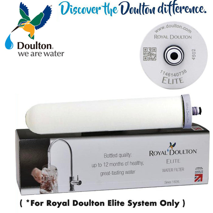 Royal Doulton Elite 4502 Ceramic Water Filter Candle (M14 Short Thread Mount)