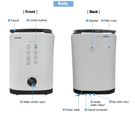 KYK Hisha Alkaline Water Ionizer