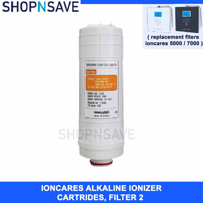 SHOPNSAVE IONCARES ALKALINE IONIZER REPLACEMENT CARTRIDGE FILTER 2, IONCARES IONIZER REPLACEMENT CARTRIDGE - SHOP N' SAVE effortless Shopping!