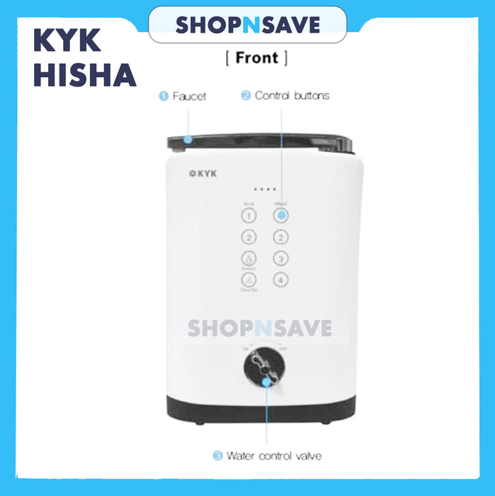 KYK Hisha Alkaline Water Ionizer System