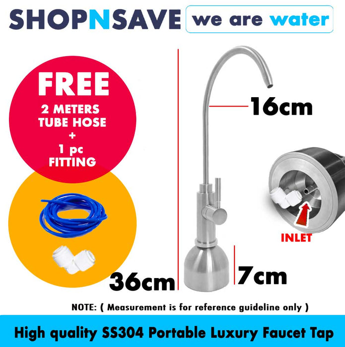SS304 Luxury Faucet Tap, Portable Faucet, Portable Water Filter Tap Water Filter Tap, Water Filter Fuacet, Portable Tea Faucet for water filter system