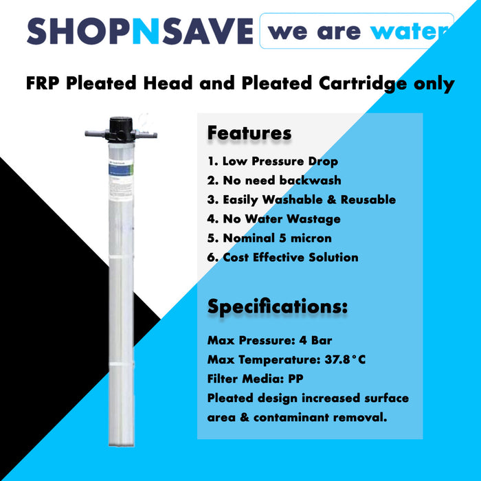 Pleated PP By Pentair 1044 wholehouse filtration system