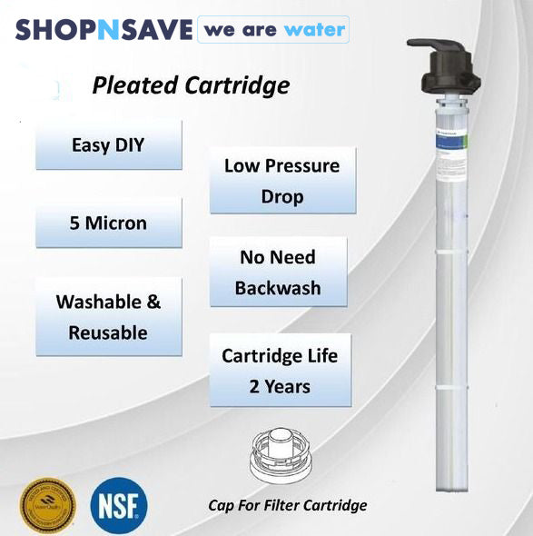 SHOPNSAVE Pleated PP By Pentair 1044 Super Pleated Outdoor Master Filter, Whole House Filtration Outdoor Master Filters System  (FREE 2 times Onsite Service)