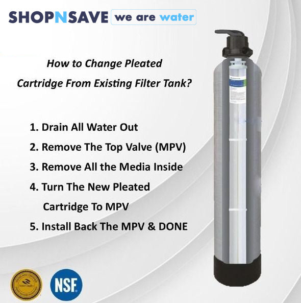 SHOPNSAVE Pleated PP By Pentair 1044 Super Pleated Outdoor Master Filter, Whole House Filtration Outdoor Master Filters System  (FREE 2 times Onsite Service)