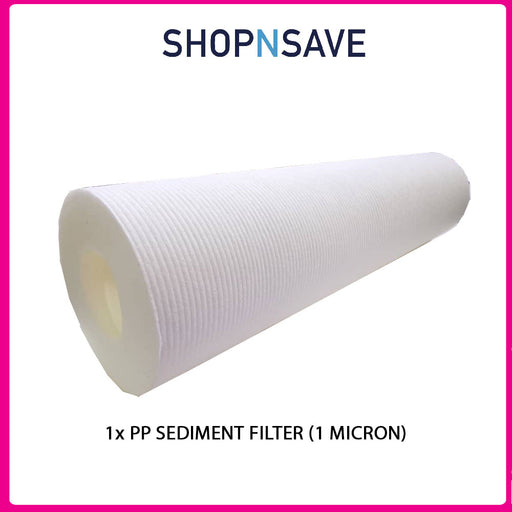 SHOPNSAVE 1 MICRON RATING PP SEDIMENT FILTER CARTRIDGE 5 Micron PP Sediment Water Filter Replacement Cartridge For Housing Filter Purifier water purifier - SHOP N' SAVE effortless Shopping!