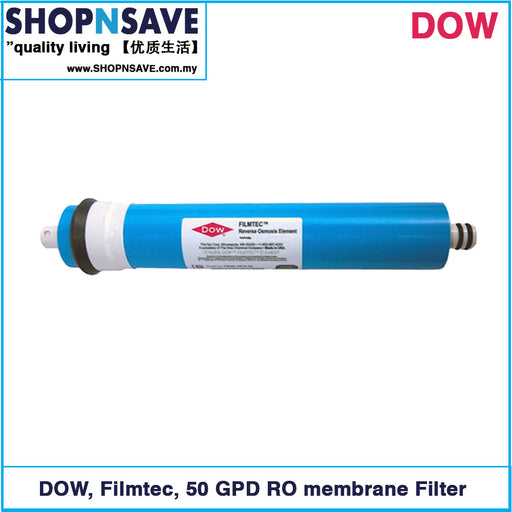 Dow FILMTEC 50 GPD RO Membrane Water Filter, Reverse Osmosis Water Filter - SHOP N' SAVE effortless Shopping!
