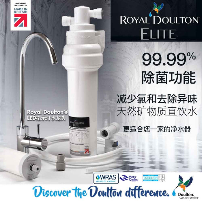 Royal Doulton Elite Naturally Healthy Minerals Drinking Water Filters System (UnderCounter) Complete System