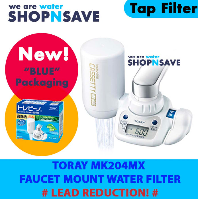 TORAY MK204MX FAUCET MOUNTER WATER FILTER, WITH LEAD REDUCTION & DIGITAL COUNTER