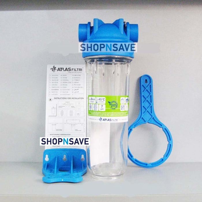 Atlas Filtri Main Pipe POE Water Filter + Doulton OBE Sterasyl Ceramic Water Filter Candle Purifier System
