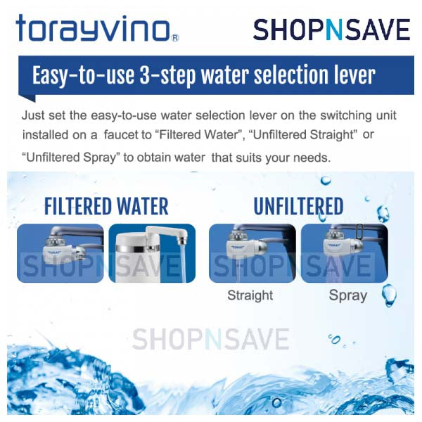 TORAYVINO COUNTER TOP WATER PURIFIER, SW5-EG, WATER FILTER SYSTEM, COUNTER TOP